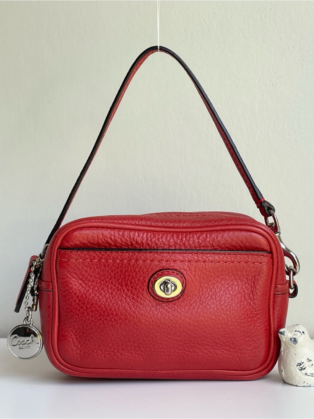 COACH Leather Mini Handbag Wristlet
